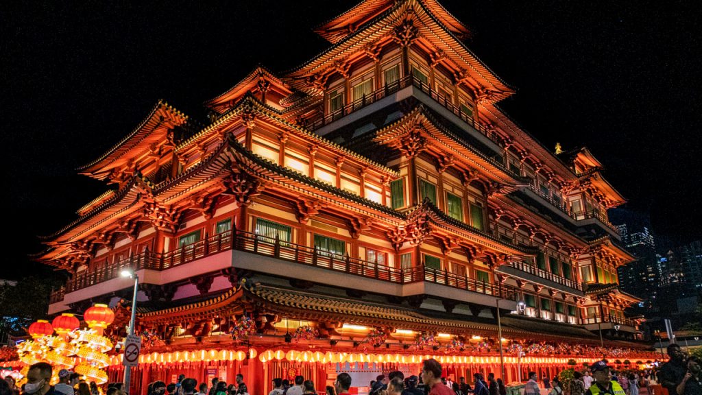 This temple in Singapore's Chinatown is a great spot for Lunar New Year