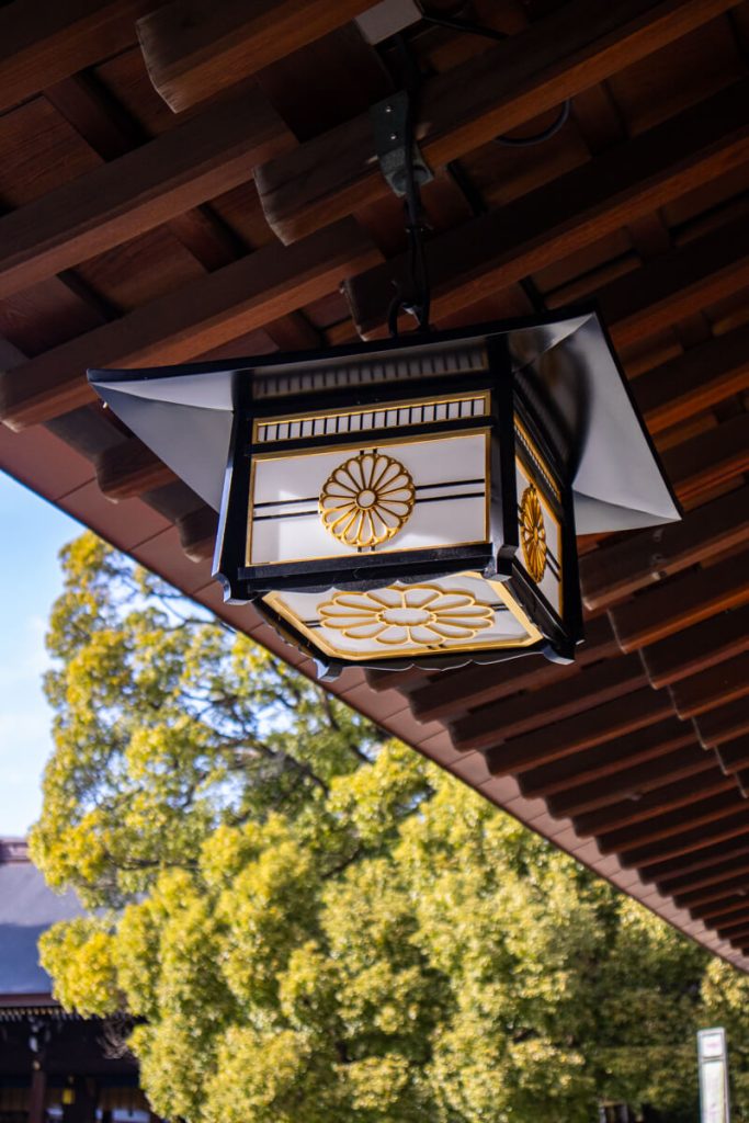 Hanging lantern in Japan